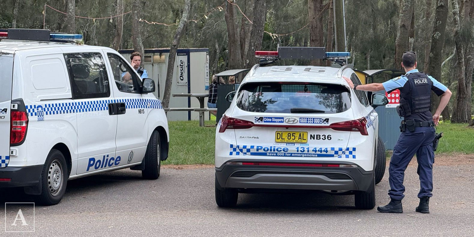 NSW Polcie at Jamieson Park, Narrabeen NSW Polcie at Jamieson Park, Narrabeen