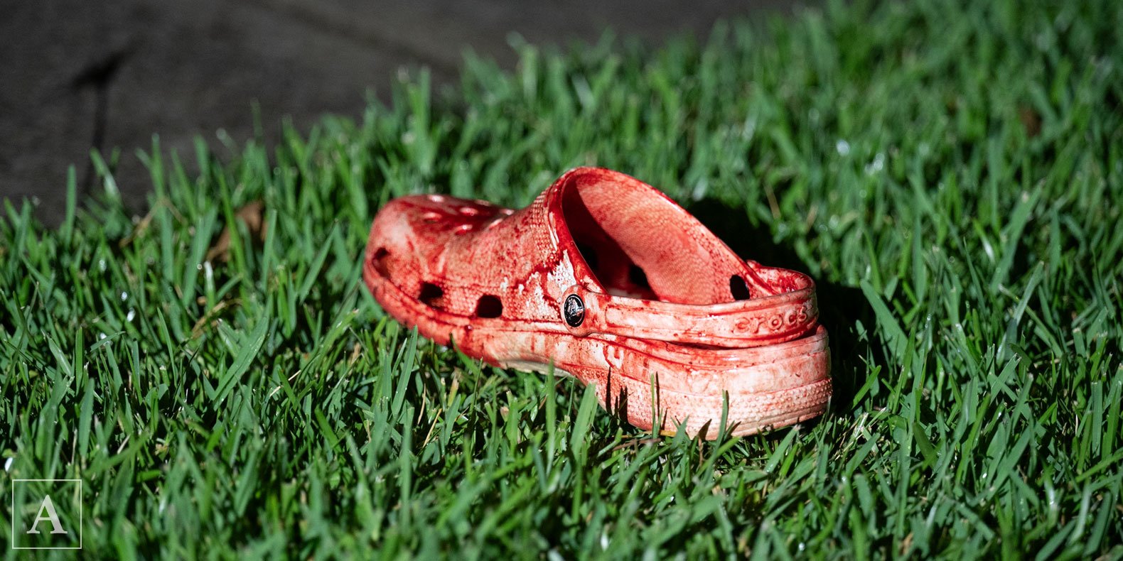 Blood soaked croc found at Allambie Heights Blood soaked croc found at Allambie Heights
