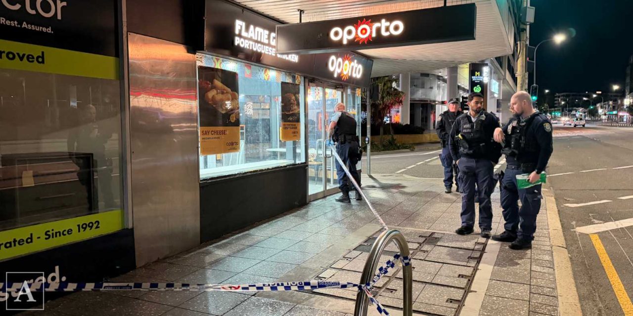 Man bashed at chicken shop
